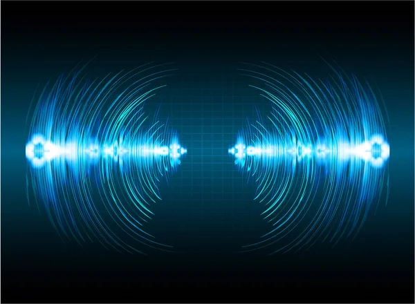 Ses dalgaları salınıyor karanlık ışık