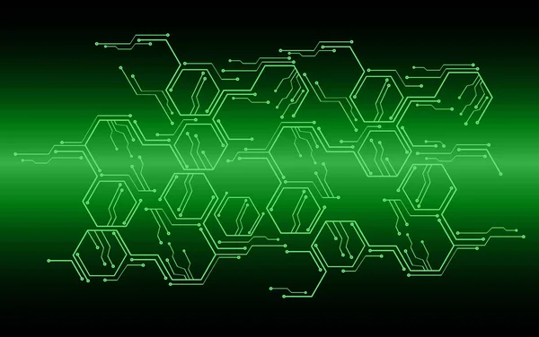 Cyber Circuit Toekomstige Technologie Concept Achtergrond — Stockvector