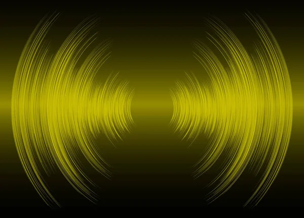 Ondas Sonoras Oscilantes Luz Oscura — Vector de stock