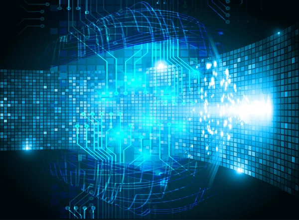 Soyut fütüristik teknoloji kavramı. Dijital Veri İllüstrasyonu.