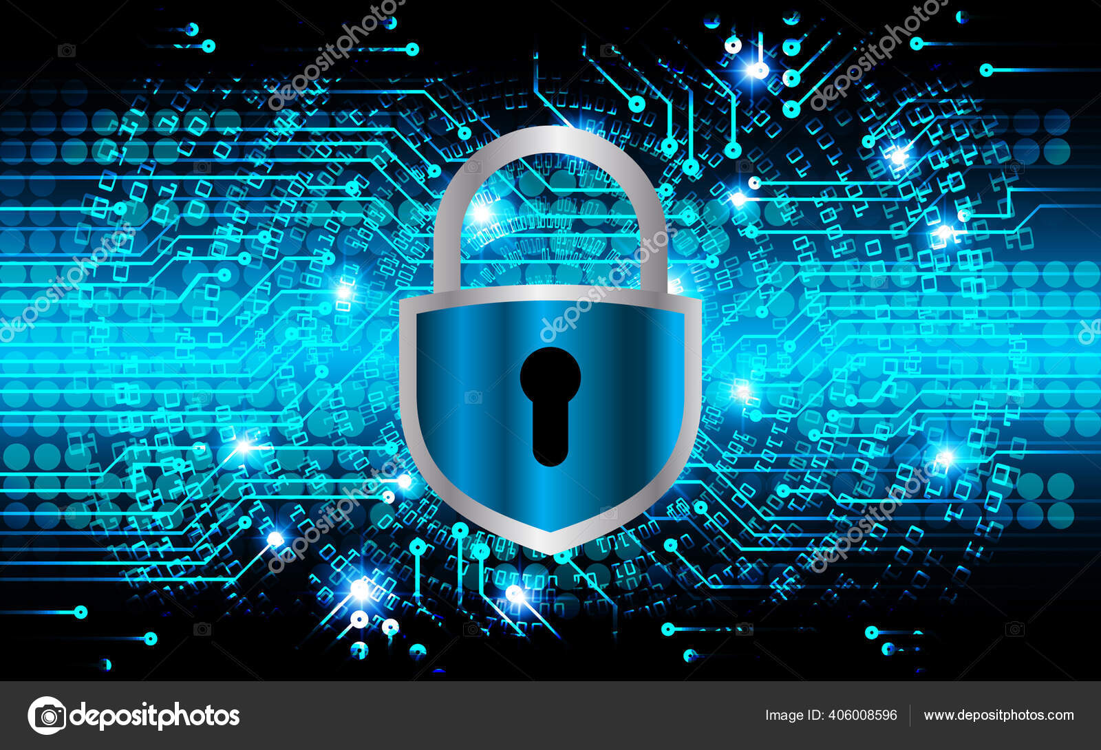 Digital Internet Connection Design Abstract High Speed Cyber Security ...