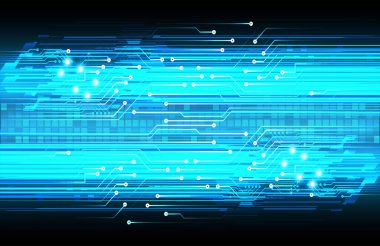 soyut dijital veri vektörü illüstrasyon arka planı, mavi ve siyah renkler