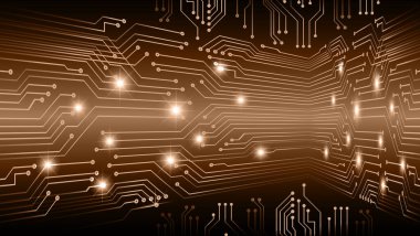 Soyut fütüristik teknoloji kavramı. Dijital Veri İllüstrasyonu.