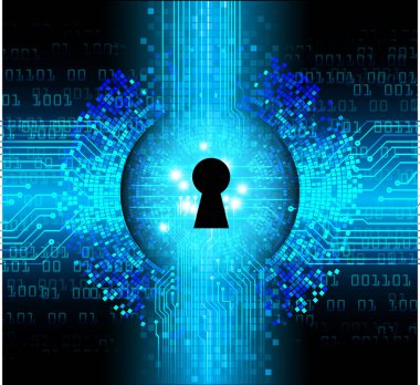 Dijital arkaplanda soyut yüksek hız ve siber güvenlik tasarımı