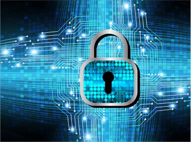 Soyut yüksek hızlı dijital internet bağlantısı tasarımı, siber güvenlik kavramı arka planı