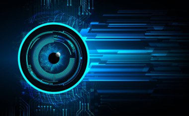 Siber güvenlik kavramı arka plan, dijital soyut vektör çizimi