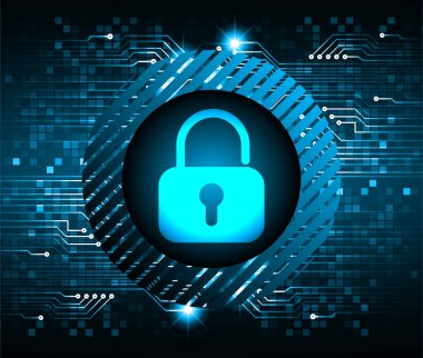 Soyut yüksek hızlı dijital internet bağlantısı tasarımı, siber güvenlik kavramı arka planı