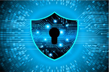 Soyut yüksek hızlı dijital internet bağlantısı tasarımı, siber güvenlik kavramı arka planı