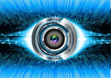 Siber güvenlik kavramı arka plan, dijital soyut vektör çizimi