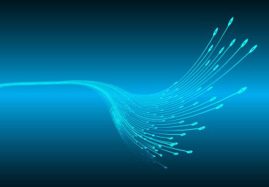 soyut dijital veri vektörü illüstrasyon arka planı, mavi ve siyah renkler