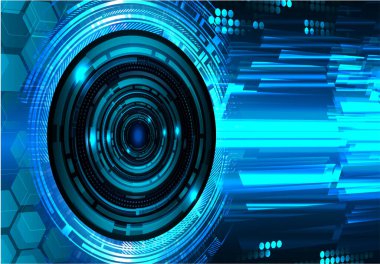 Siber güvenlik kavramı arka plan, dijital soyut vektör çizimi