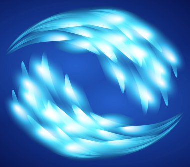 koyu mavi ışık soyut hareket vektörü