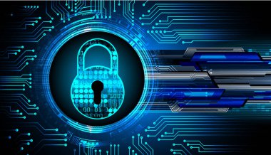 Soyut yüksek hızlı dijital internet bağlantısı tasarımı, siber güvenlik kavramı arka planı