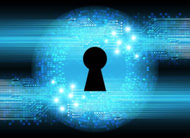 Soyut yüksek hızlı dijital internet bağlantısı tasarımı, siber güvenlik kavramı arka planı