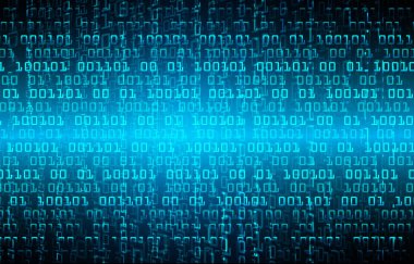 Soyut fütüristik teknoloji kavramı. Dijital Veri İllüstrasyonu.