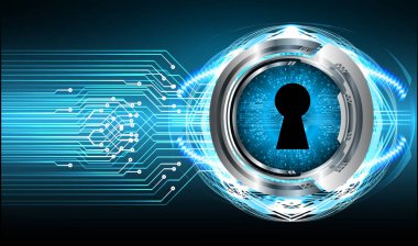 Soyut yüksek hızlı dijital internet bağlantısı tasarımı, siber güvenlik kavramı arka planı