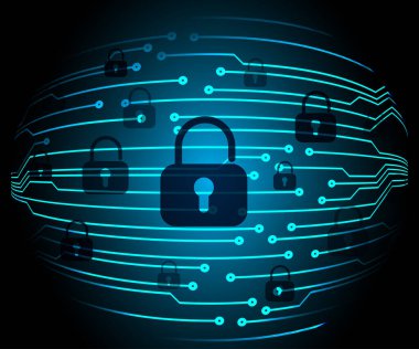 siber güvenlik kavramı arka plan, soyut yüksek hızlı dijital internet bağlantı tasarımı