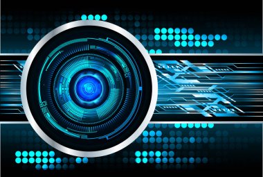 Siber güvenlik kavramı arka plan, dijital soyut vektör çizimi