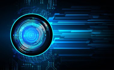 Siber güvenlik kavramı arka plan, dijital soyut vektör çizimi