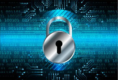 Soyut yüksek hızlı dijital internet bağlantısı tasarımı, siber güvenlik kavramı arka planı