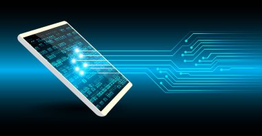cep telefonu, güvenlik konsepti, dijital ve siber güvenlik konusunda kapalı asma kilit