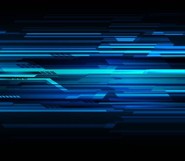 soyut dijital veri vektörü illüstrasyon arka planı, mavi ve siyah renkler