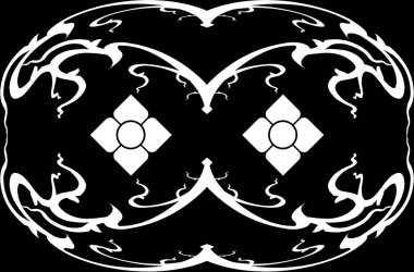 Tayland sanat dekorasyonu unsuru. Vektör illüstrasyonu