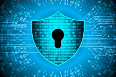 Soyut yüksek hızlı dijital internet bağlantısı tasarımı, siber güvenlik kavramı arka planı