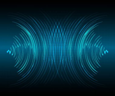 Ses dalgaları salınıyor karanlık ışık
