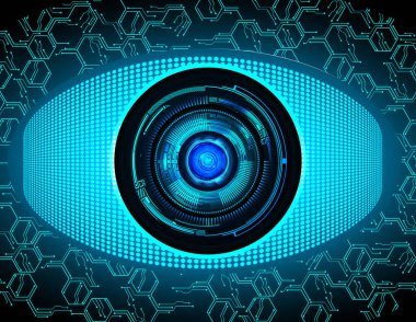 Siber güvenlik kavramı arka plan, dijital soyut vektör çizimi tasarımı