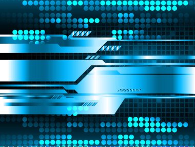 Soyut fütüristik teknoloji kavramı. Dijital Veri İllüstrasyonu.