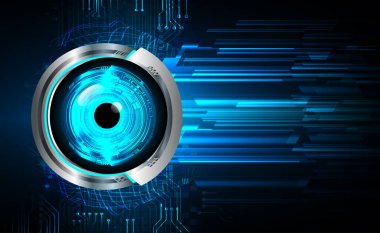 Siber güvenlik kavramı arka plan, dijital soyut vektör çizimi