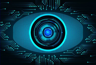 Siber güvenlik kavramı arka plan, dijital soyut vektör çizimi tasarımı