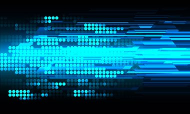 Mavi siber devre gelecekteki teknoloji konsepti