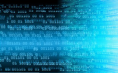 Siber güvenlik kavramı arka plan, dijital soyut vektör çizimi