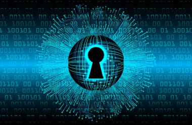 Soyut yüksek hızlı dijital internet bağlantısı tasarımı, siber güvenlik kavramı arka planı