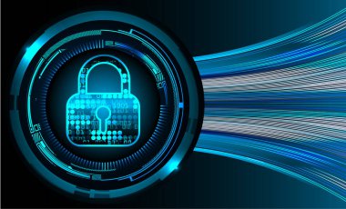 Soyut yüksek hızlı dijital internet bağlantısı tasarımı, siber güvenlik kavramı arka planı