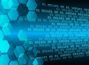 Soyut yüksek hızlı dijital internet bağlantısı tasarımı, siber güvenlik kavramı arka planı