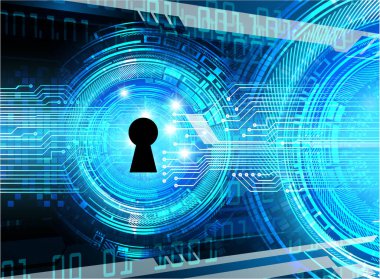 Soyut yüksek hızlı dijital internet bağlantısı tasarımı, siber güvenlik kavramı arka planı