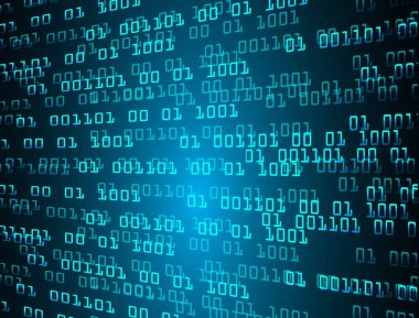 Mavi siber devre gelecekteki teknoloji konsepti