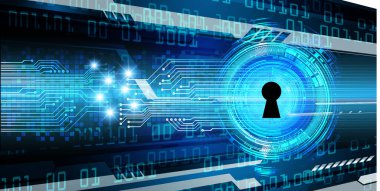 Soyut yüksek hızlı dijital internet bağlantısı tasarımı, siber güvenlik kavramı arka planı