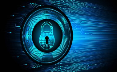 Soyut yüksek hızlı dijital internet bağlantısı tasarımı, siber güvenlik kavramı arka planı