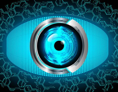 Siber güvenlik kavramı arka plan, dijital soyut vektör çizimi tasarımı