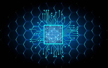 Siber devre gelecekteki teknoloji kavramı