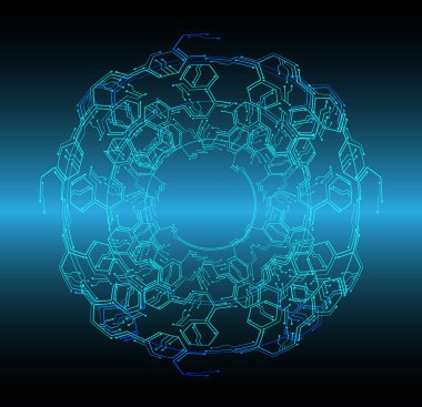 Soyut yüksek hızlı dijital internet bağlantısı tasarımı, siber güvenlik kavramı arka planı