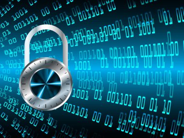 Soyut yüksek hızlı dijital internet bağlantısı tasarımı, siber güvenlik kavramı arka planı