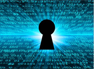 Soyut yüksek hızlı dijital internet bağlantısı tasarımı, siber güvenlik kavramı arka planı