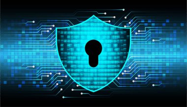 anahtar deliğine sahip siber güvenlik kavramı, soyut yüksek hızlı dijital internet bağlantı tasarımı