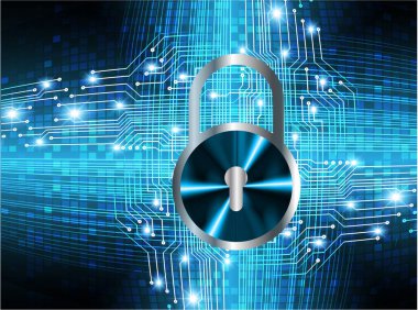 Soyut yüksek hızlı dijital internet bağlantısı tasarımı, siber güvenlik kavramı arka planı