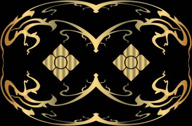 Tayland sanat dekorasyonu unsuru. Vektör illüstrasyonu